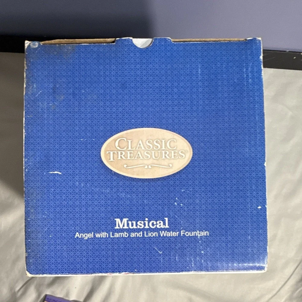 Classic Treasures Musical Angel Tabletop Fountain AA Battery Resin MRFTN412